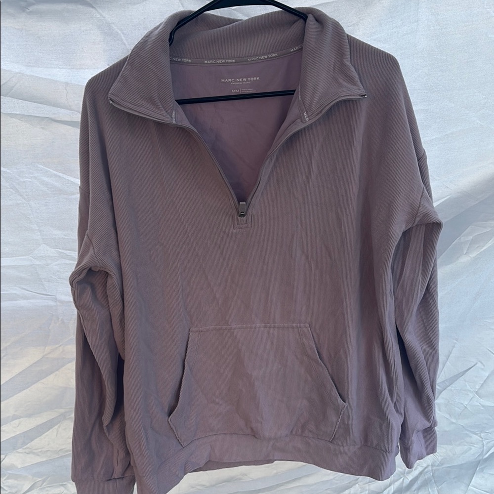 Marc New York Purple Zip Up Sweater